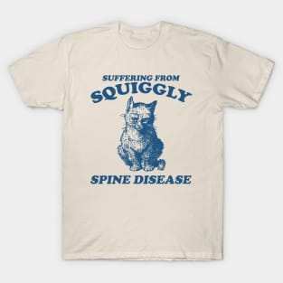 Scoliosis spine pain "squiggly spine disease" funny representation chronic illness disability rep T-Shirt